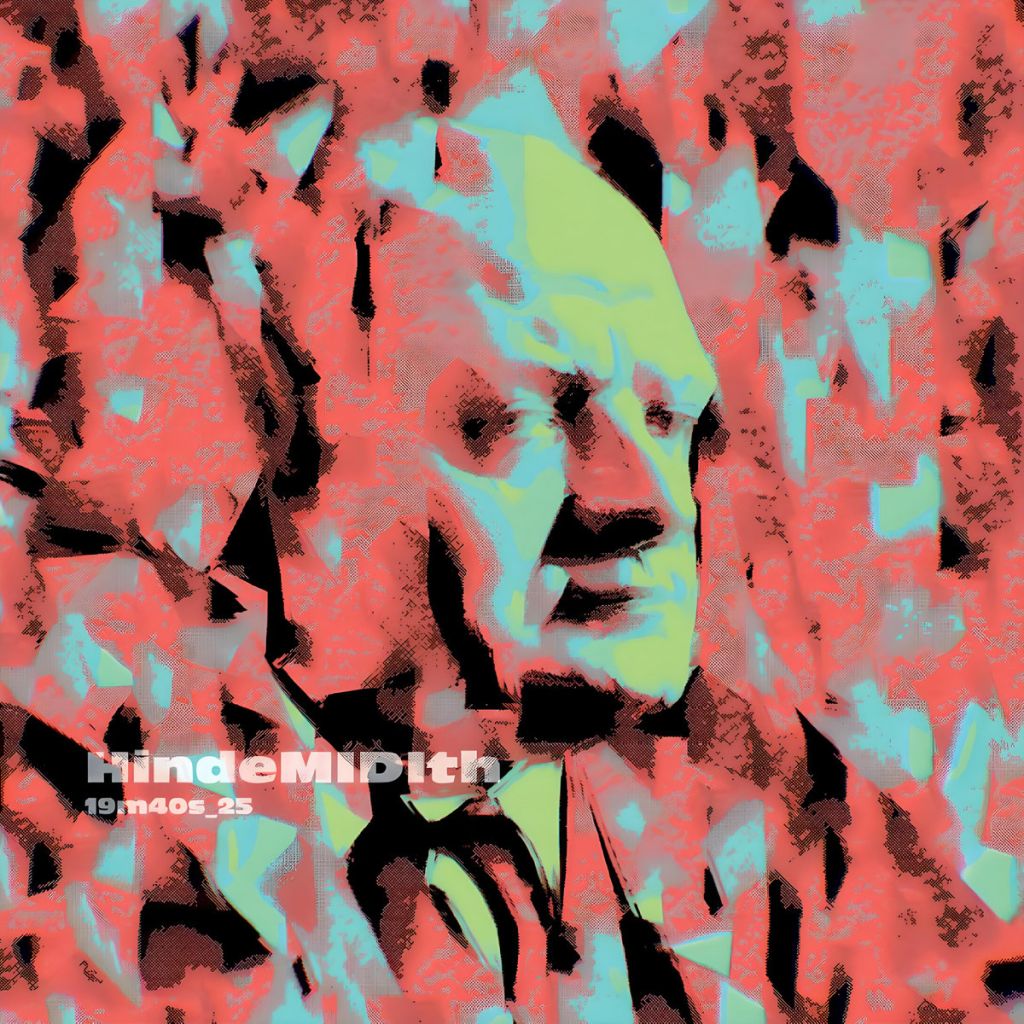 copertina di almbum Hindemith elaborato HindeMIDIth CD Limited Edition Marcello Corti trumpet 19m40s 19'40''